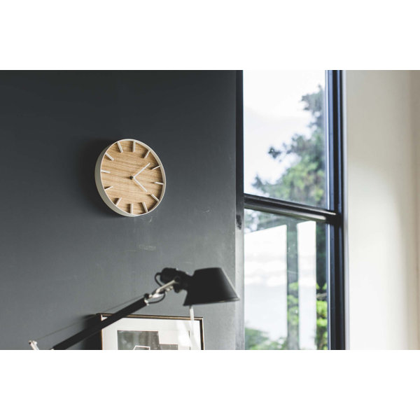 Rin Yamazaki Home Wall Clock, Modern Wood Home Decoration, Steel + Wood